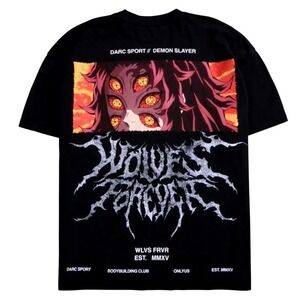 Darc Sport Demon Slayer Upper Moon 1 Kokushibo Six Eyes Tee Black XL
